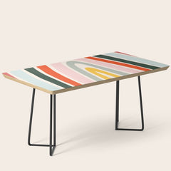 70s Vintage Rainbow Coffee Table