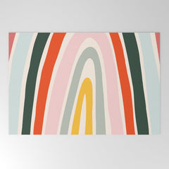 70s Vintage Rainbow Welcome Mat