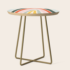 70s Vintage Rainbow Side Table