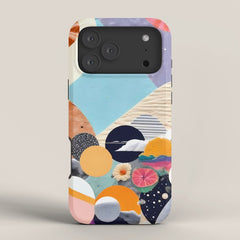 A Fantastic Journey, Graphic Collage Eclectic, Cutout Pop Art Contemporary, Snow Mountain Winter Textures Patterns, Geometric Digital iPhone Case