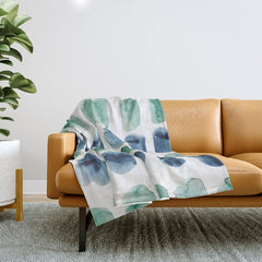 17 Minimalist Art 220419 Abstract Expressionism Watercolor Painting Valourine Design Throw Blanket