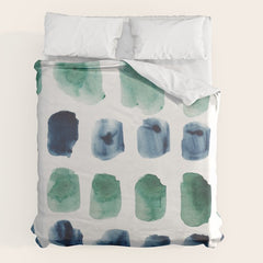 17 Minimalist Art 220419 Abstract Expressionism Watercolor Painting Valourine Design Duvet Cover