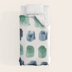 17 Minimalist Art 220419 Abstract Expressionism Watercolor Painting Valourine Design Duvet Cover