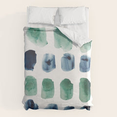 17 Minimalist Art 220419 Abstract Expressionism Watercolor Painting Valourine Design Duvet Cover
