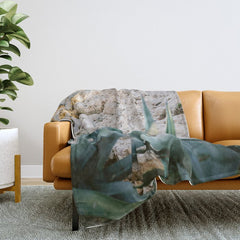 A few steps from the ocean | Fine art Croatia travel photography print | Coastal sea wall art Throw Blanket