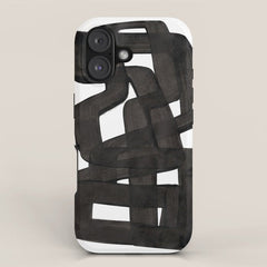 Boulder' Mid Century Modern Fun Abstract Shapes iPhone Case