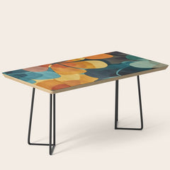 A Floral Palette of Colorful Petals Coffee Table