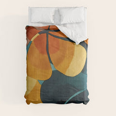 A Floral Palette of Colorful Petals Comforter