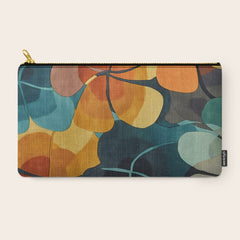 A Floral Palette of Colorful Petals Carry All Pouch