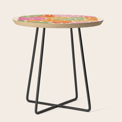 70's Florals Side Table