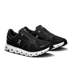 On Running Women's Cloud 6 Wide Shoes - Black / White