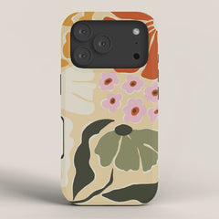 70s tropical fun flower iPhone Case