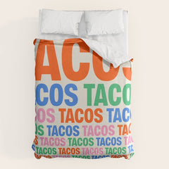 253 Tacos Duvet Cover