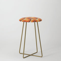 70s Retro Vintage Style 821 Autumn Stool