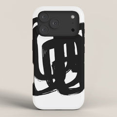 A Heavy Thought White Background iPhone Case