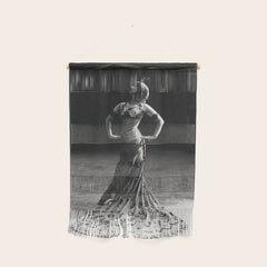 1920 Spanish Flamenco dancer vintage starlet Ruth St Denis black and white photograph Wall Hanging
