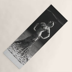 1920 Spanish Flamenco dancer vintage starlet Ruth St Denis black and white photograph Yoga Mat