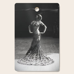 1920 Spanish Flamenco dancer vintage starlet Ruth St Denis black and white photograph Cutting Board