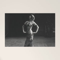 1920 Spanish Flamenco dancer vintage starlet Ruth St Denis black and white photograph Welcome Mat