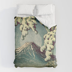 5 Lakes at Moonlight Duvet Cover