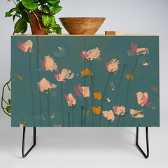 A Field Of Flowers Bloom Credenza