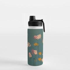 A Field Of Flowers Bloom Water Bottle
