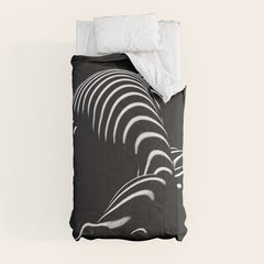 0774-AR BBW Sensual Legs Hips and Ass of a Large Woman Big Beautiful Art Nude Black and White Comforter