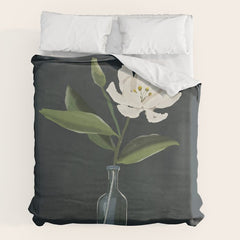 A flower in a vase Duvet Cover
