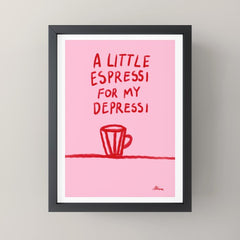 A Little Espressi Mini Art Print