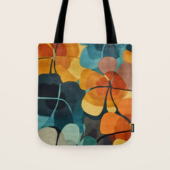 A Floral Palette of Colorful Petals Tote Bag