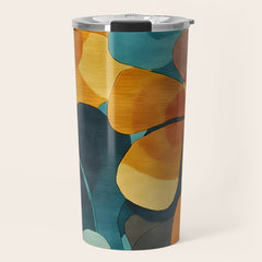 A Floral Palette of Colorful Petals Travel Mug