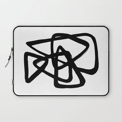 A Family Of Five White Background Laptop Sleeve