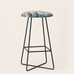 A few steps from the ocean | Fine art Croatia travel photography print | Coastal sea wall art Stool