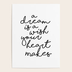 A Dream Is A Wish Your Heart Makes Poster