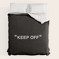 "KEEP OFF" Dark Edition Comforter