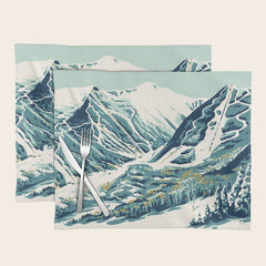 2021 Ski Stowe Vermont Vintage Poster Placemat