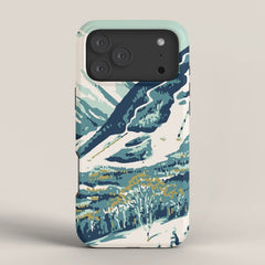 2021 Ski Stowe Vermont Vintage Poster iPhone Case