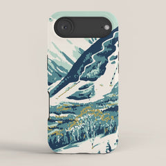 2021 Ski Stowe Vermont Vintage Poster iPhone Case