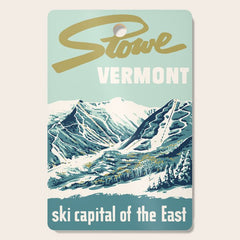 2021 Ski Stowe Vermont Vintage Poster Cutting Board
