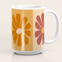 70's Daisy Bloom Coffee Mug