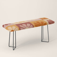 70's Daisy Bloom Bench