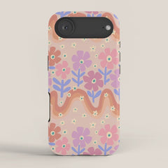 70s Retro Floral vibe iPhone Case