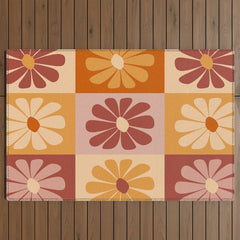 70's Daisy Bloom Outdoor Rug