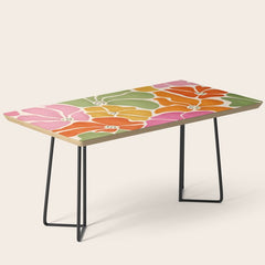 70's Florals Coffee Table