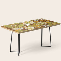 70s Retro Flower Power boho pattern Coffee Table