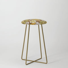 70s Retro Flower Power boho pattern Stool