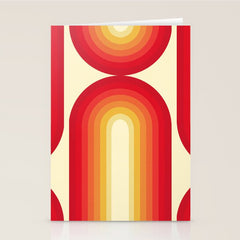 70s Retro Sun Stationery Card