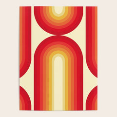 70s Retro Sun Poster