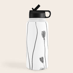A group of poppy heads Water Bottle