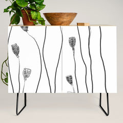 A group of poppy heads Credenza